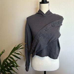 Pink Victoria Secret Lace Up Sweater xs